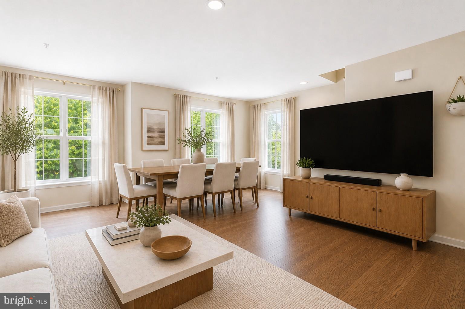 1052 Owens Road Oxon Hill, MD 20745 - Photo 21 of 34 Virtually Staged - Living room & Dinning room
