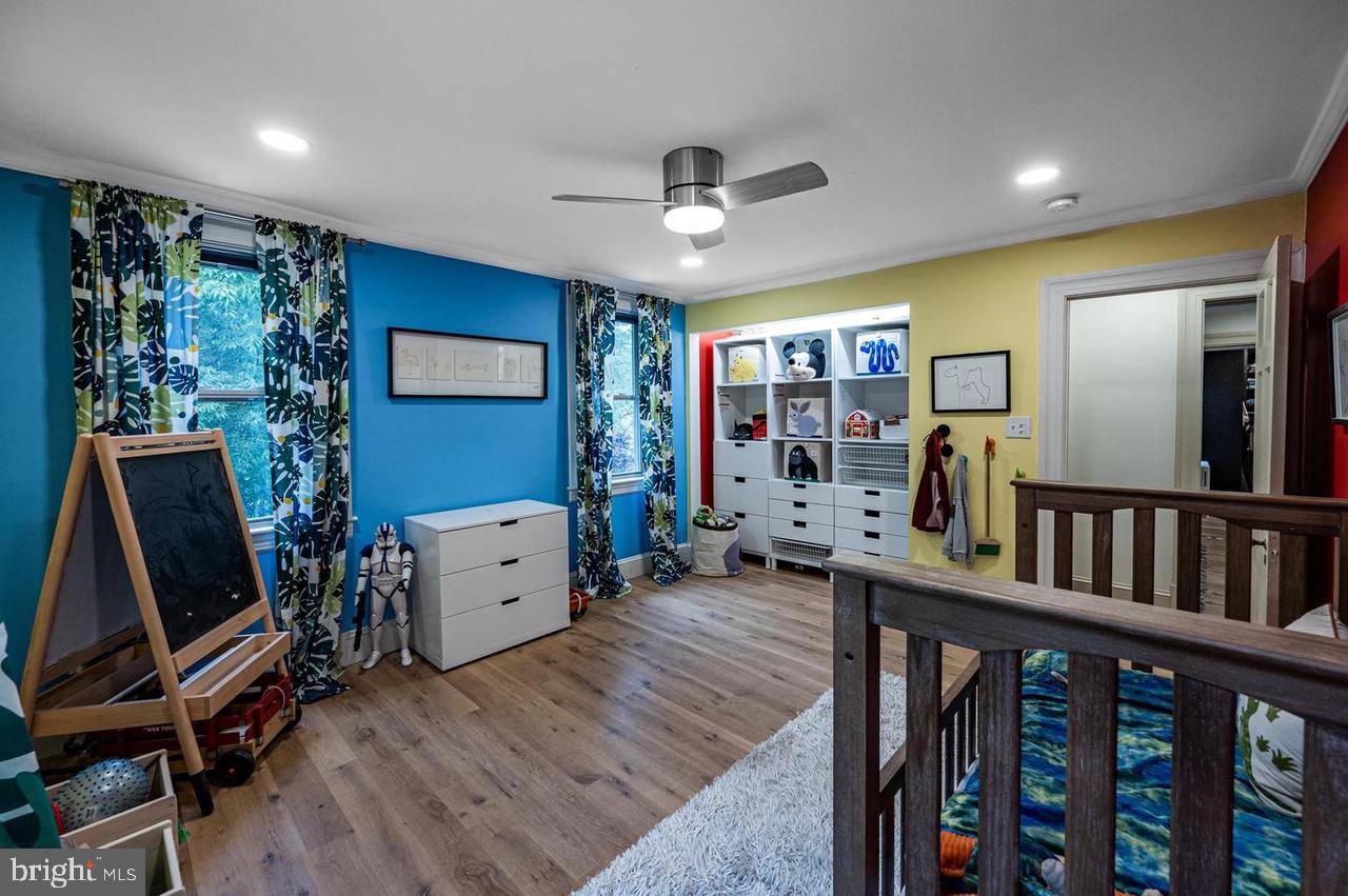 2244 Crest Road Baltimore, MD 21209 - Photo 42 of 54 a view of a hallway with workspace and dining room view