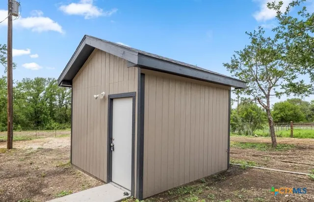 a backyard of a house