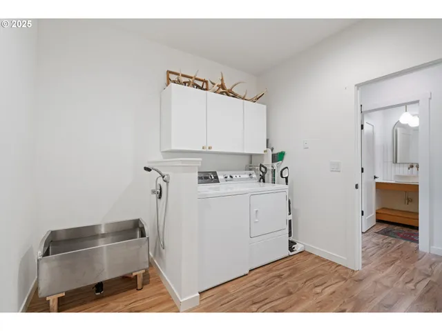 a room with storage and utility