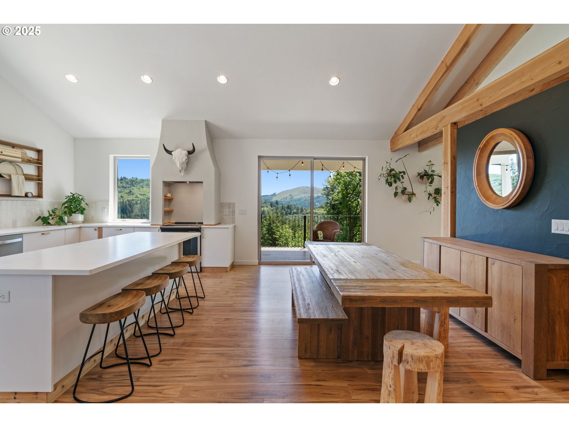5601 Lewis River Road Ariel, WA 98603 - Photo 10 of 48 a view of a dining room with furniture window and wooden floor