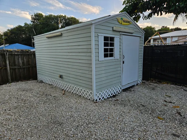 a view of a small house