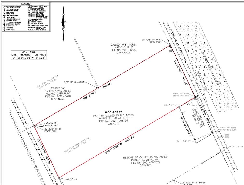 8.06 Interstate 45 Highway Rice, TX 75155 - Photo 10 of 10 Survey image