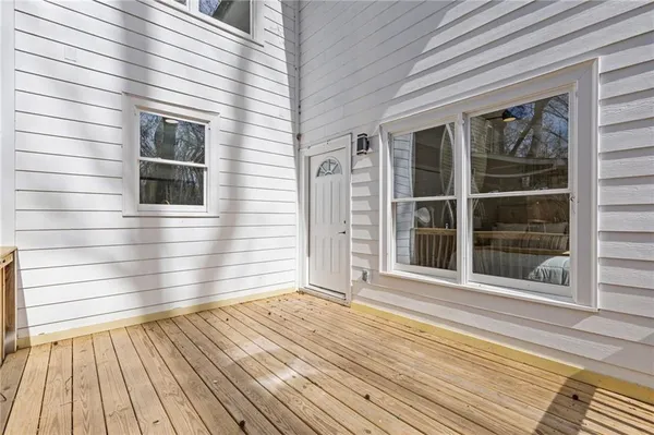 a view of a house with a balcony