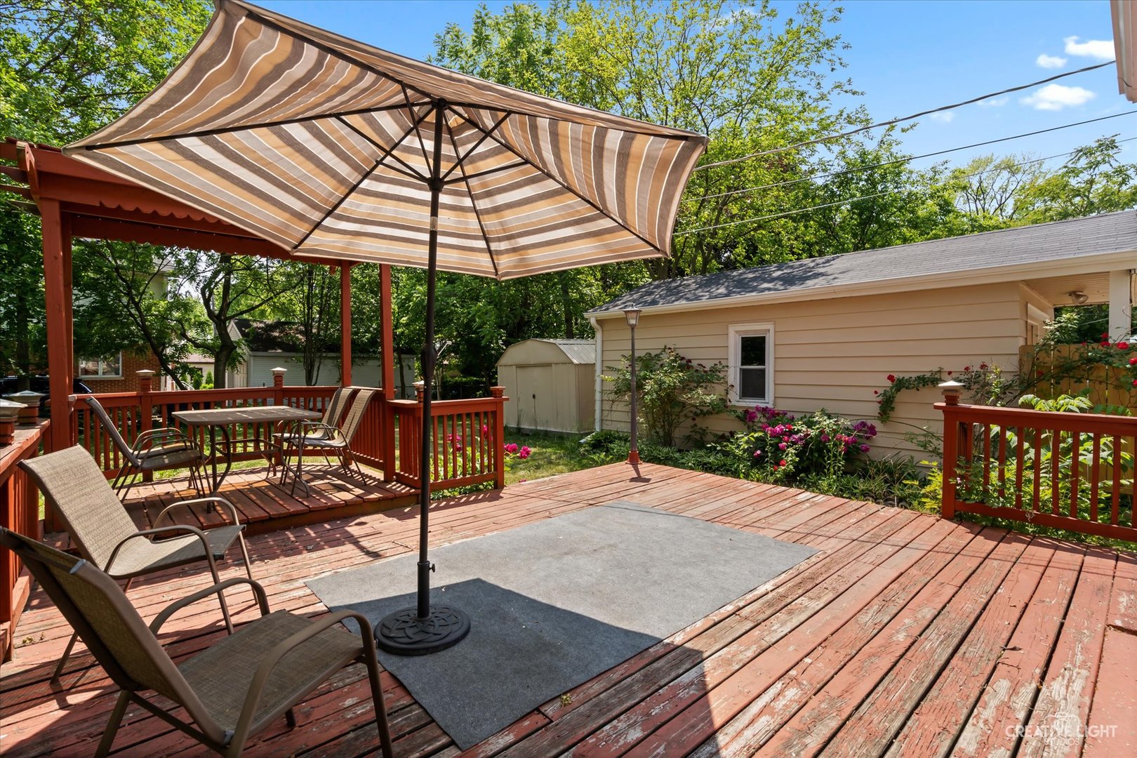 735 East Golf Road Des Plaines, IL 60016 - Photo 29 of 31 a patio with glass top table and chairs