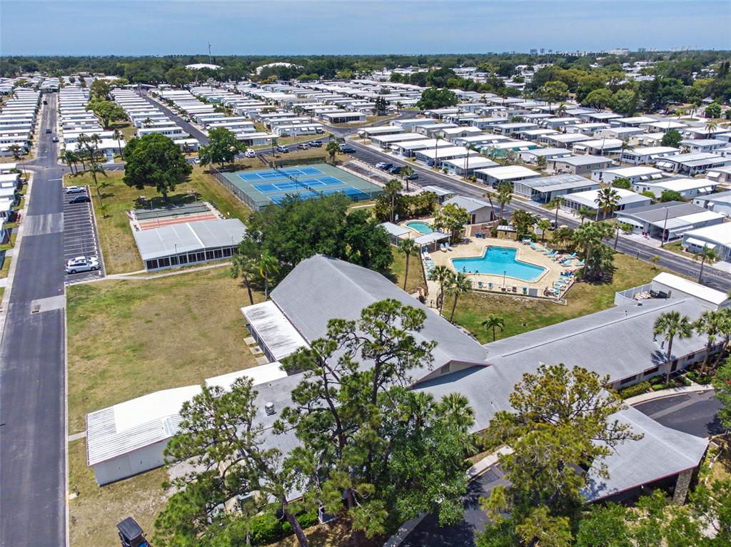 701 Sugar Palm Street Largo, FL 33770 - Photo 29 of 35 an aerial view of residential houses with outdoor space