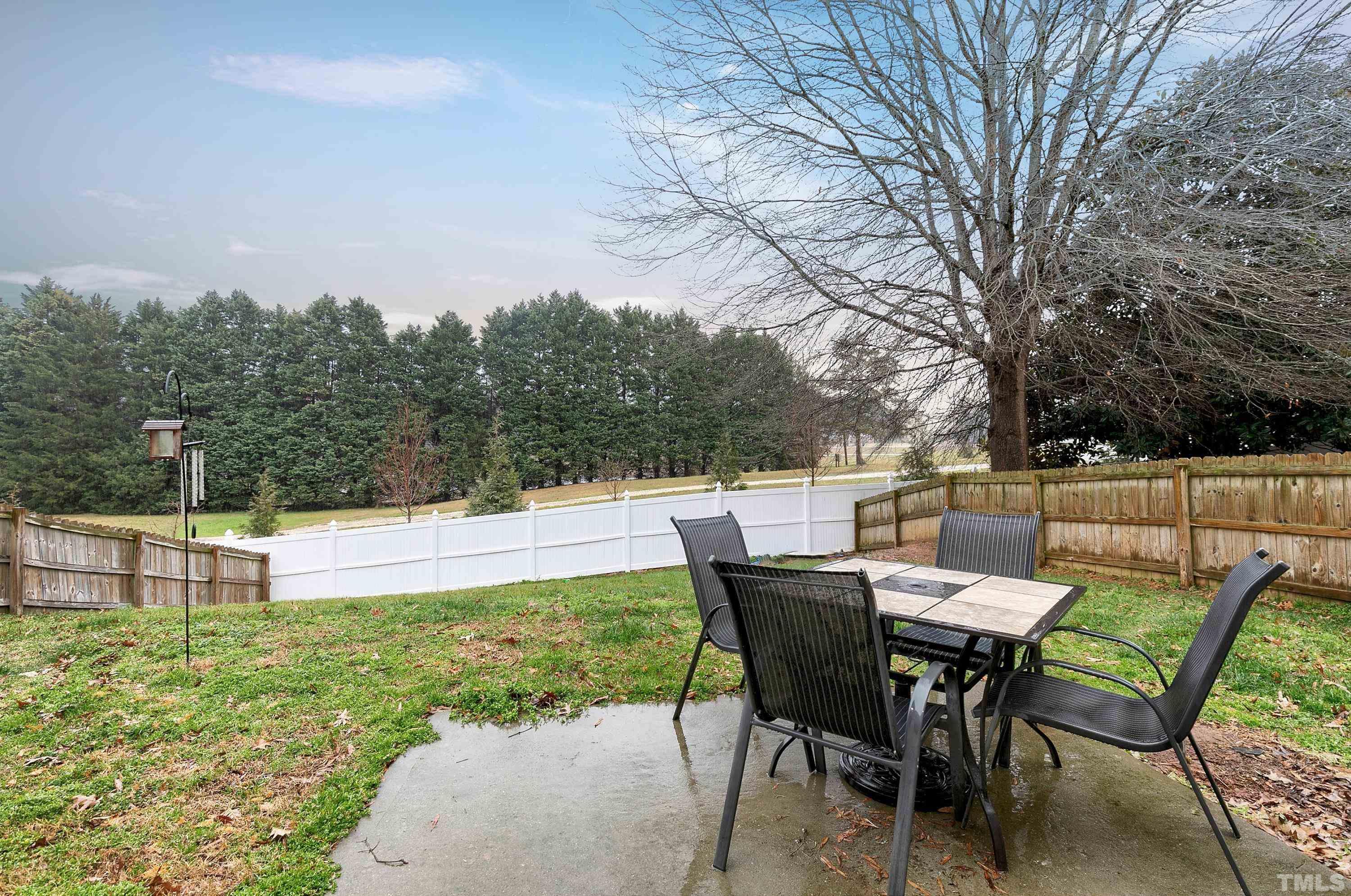 160 Solheim Lane Raleigh, NC 27603 - Photo 25 of 33 a view of a chairs and table on the patio