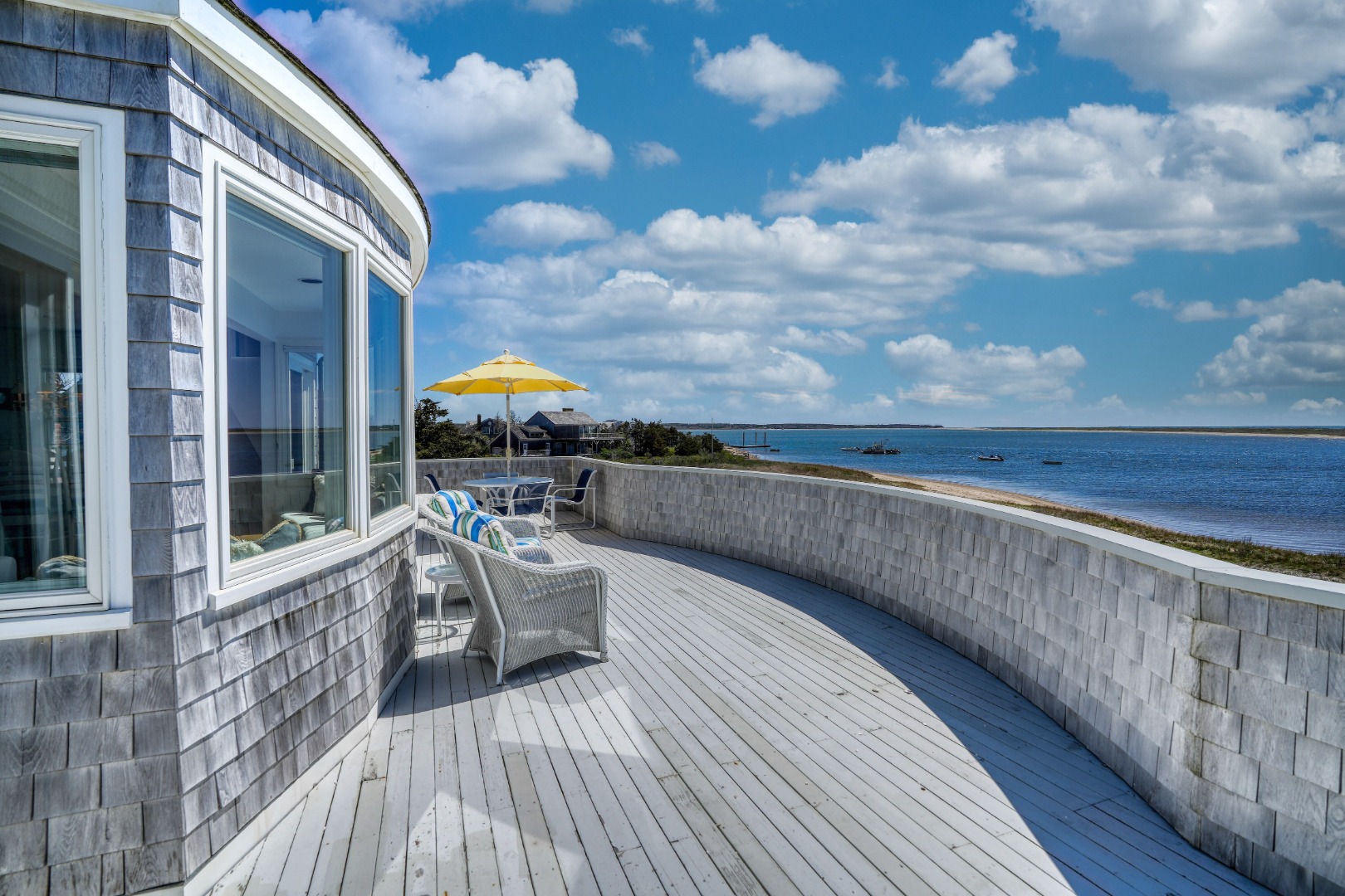 103 Edgartown Bay Road Edgartown, MA 02539 - Photo 23 of 30 Expansive sun deck offering sweeping views of Katama Bay and South Beach.How