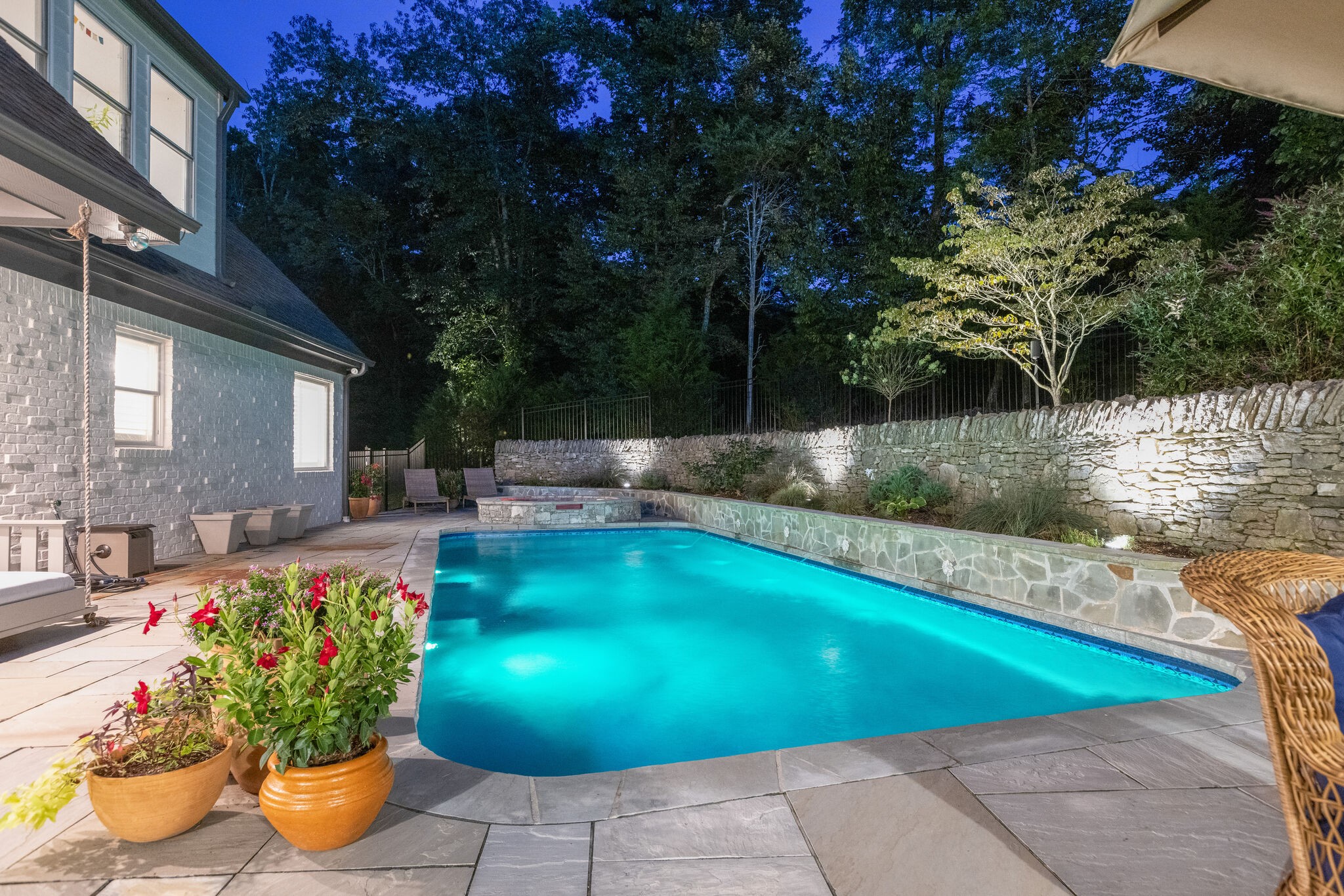 3151 McMillan Road Franklin, TN 37064 - Photo 5 of 46 a view of a swimming pool with potted plants
