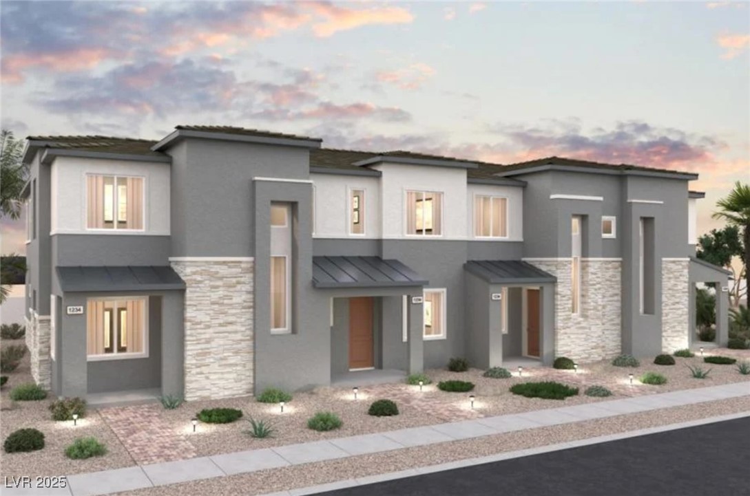 859 Angwin Lane Henderson, NV 89011 - Photo 1 of 1 1405 Plan ~ Desert Contemporary Elevation ~ Rendering