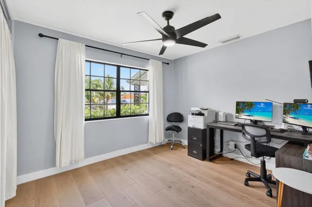 a workspace with a window