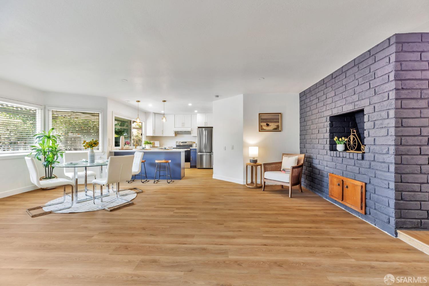 1467 Hudson Way Livermore, CA 94550 - Photo 18 of 48 a living room with furniture and a fireplace