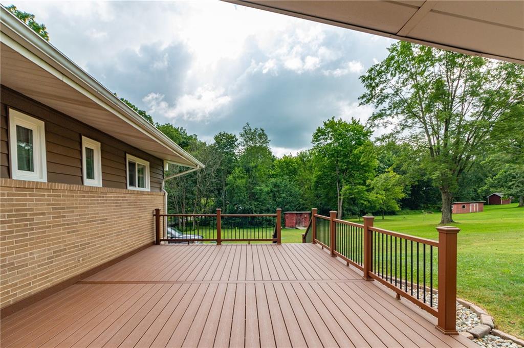 681 Bullcreek Road Butler, PA 16002 - Photo 29 of 39 a view of a deck with two chair and table