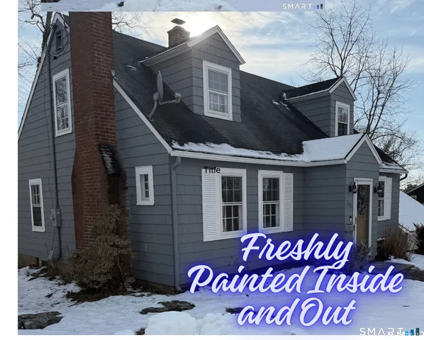 a front view of a building