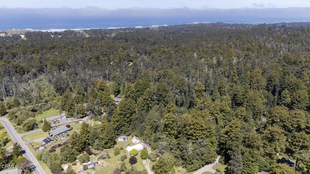 31320 Airport Road Fort Bragg, CA 95437 - Photo 12 of 14 an aerial view of residential house and outdoor space