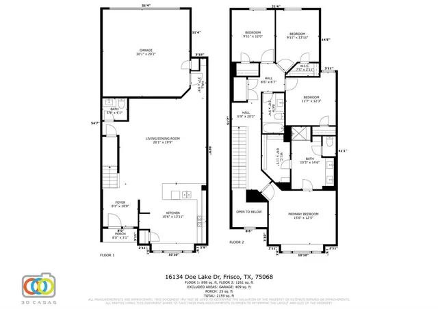 $2,550 | 16082 Doe Lk Drive, Frisco, TX 75033