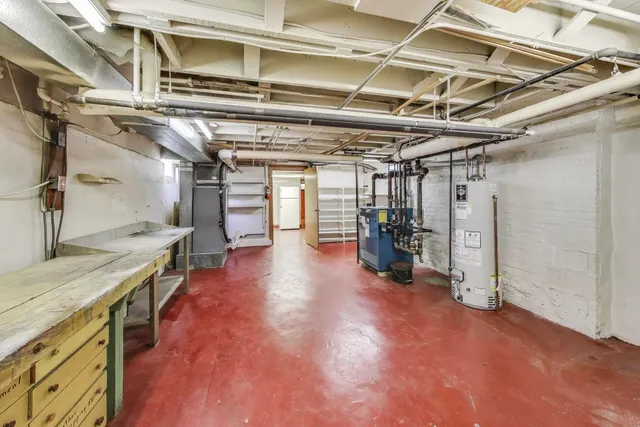 a view of a storage room