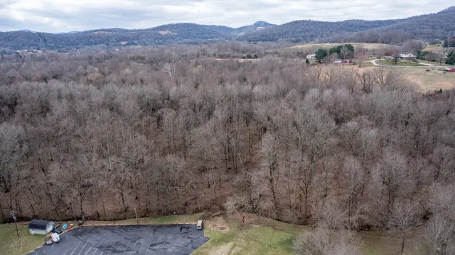 a view of city and mountain