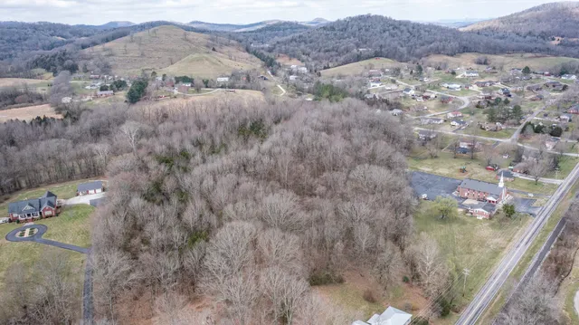 a view of a house with a mountain view