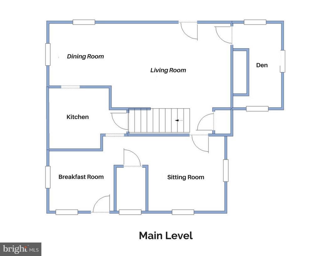 9914 Woodburn Road Silver Spring, MD 20901 - Photo 26 of 28 Main Level Floor Plan