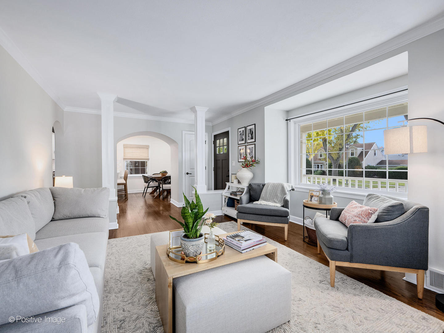 637 South Prospect Avenue Elmhurst, IL 60126 - Photo 8 of 37 a living room with furniture and a large window