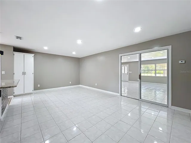 a view of an empty room