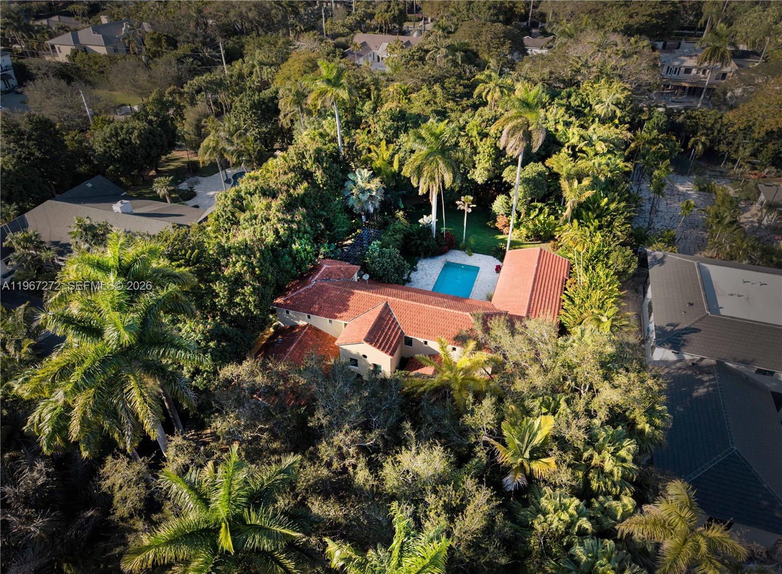 4867 Southwest 82nd Street Miami, FL 33143 - Photo 2 of 69 an aerial view of a house with a yard