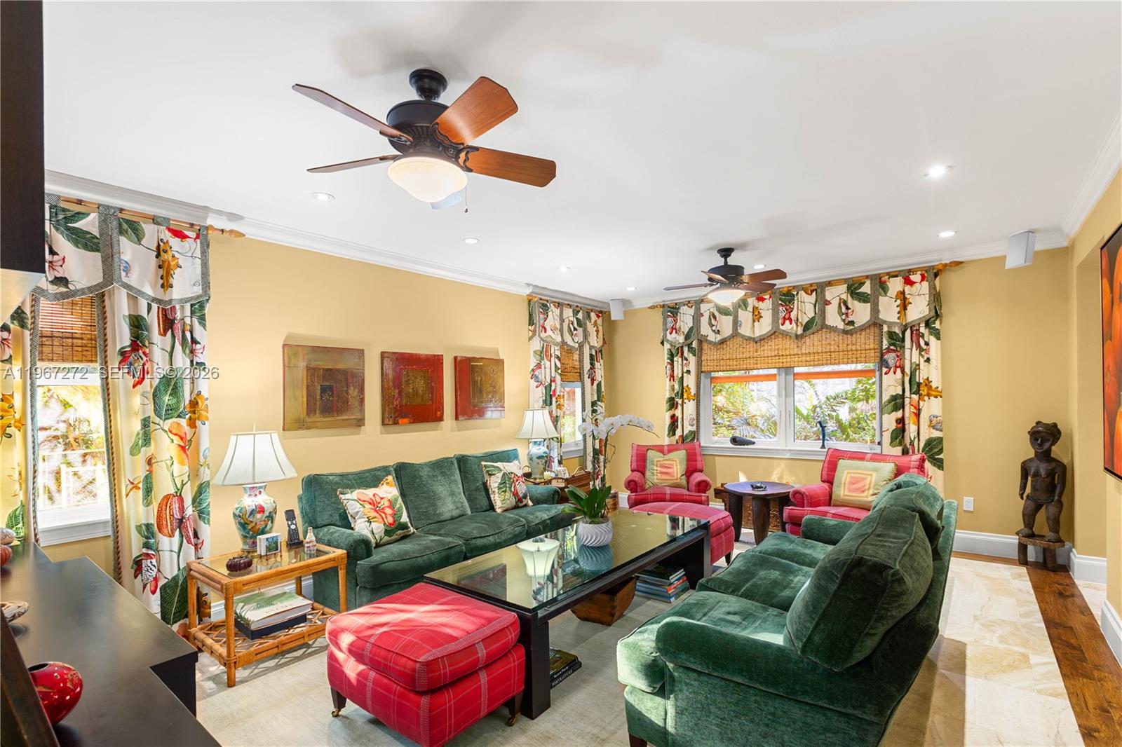 4867 Southwest 82nd Street Miami, FL 33143 - Photo 26 of 69 a living room with furniture and a large window