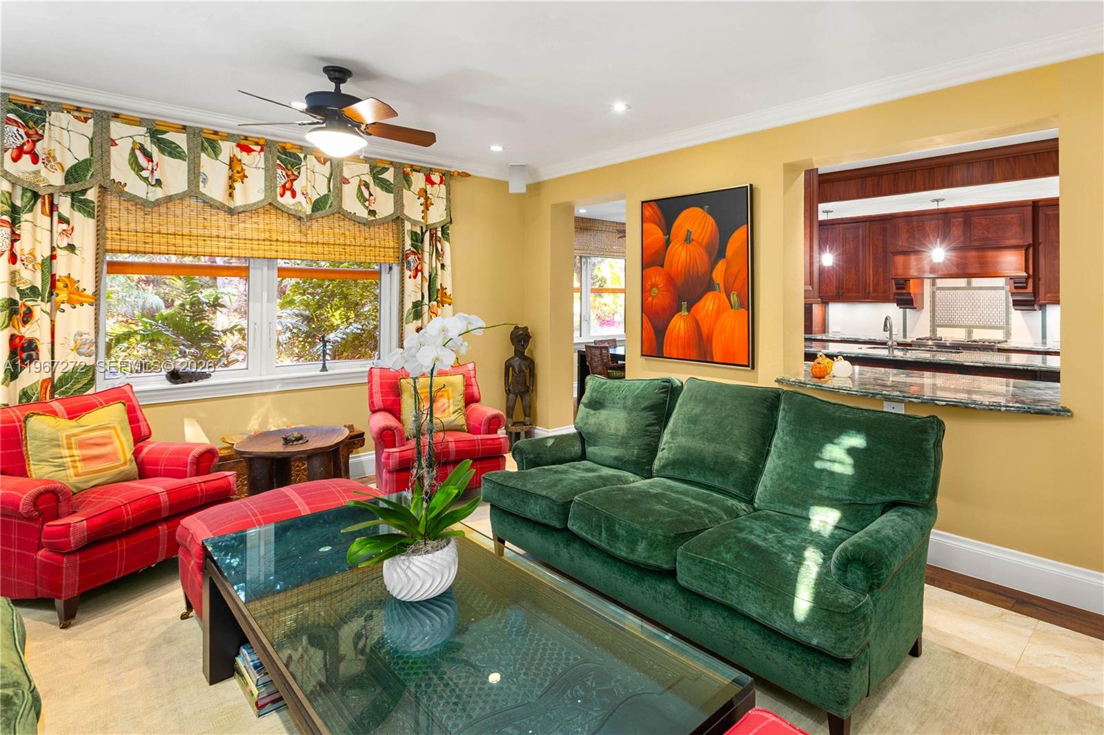 4867 Southwest 82nd Street Miami, FL 33143 - Photo 27 of 69 a living room with furniture and a large window