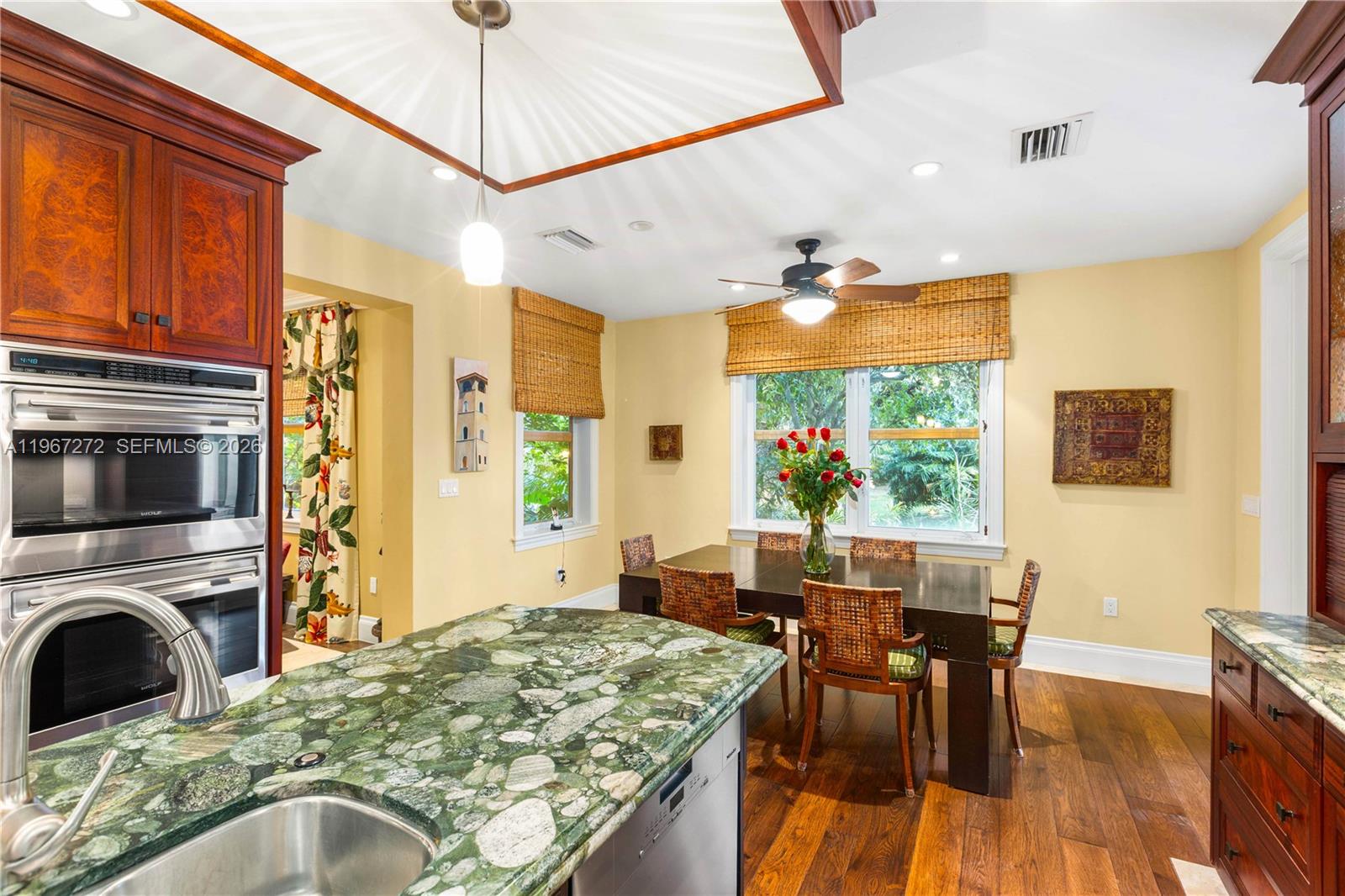 4867 Southwest 82nd Street Miami, FL 33143 - Photo 31 of 69 a view of a dining room with furniture window and outside view