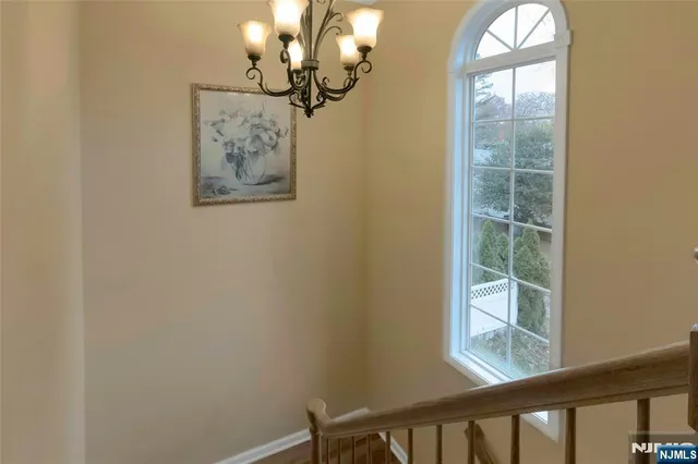 a view of a balcony with an outdoor space