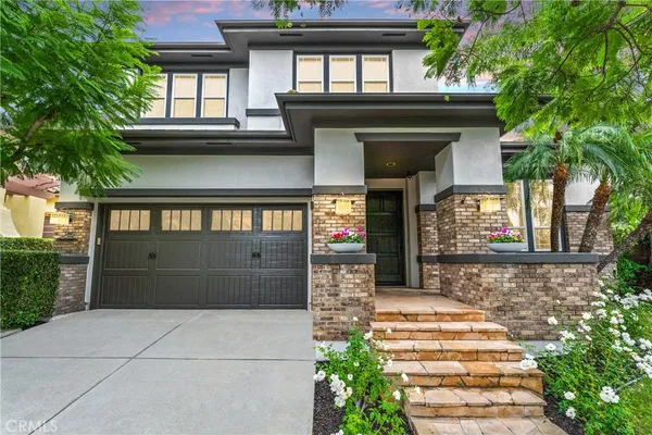 a front view of a house