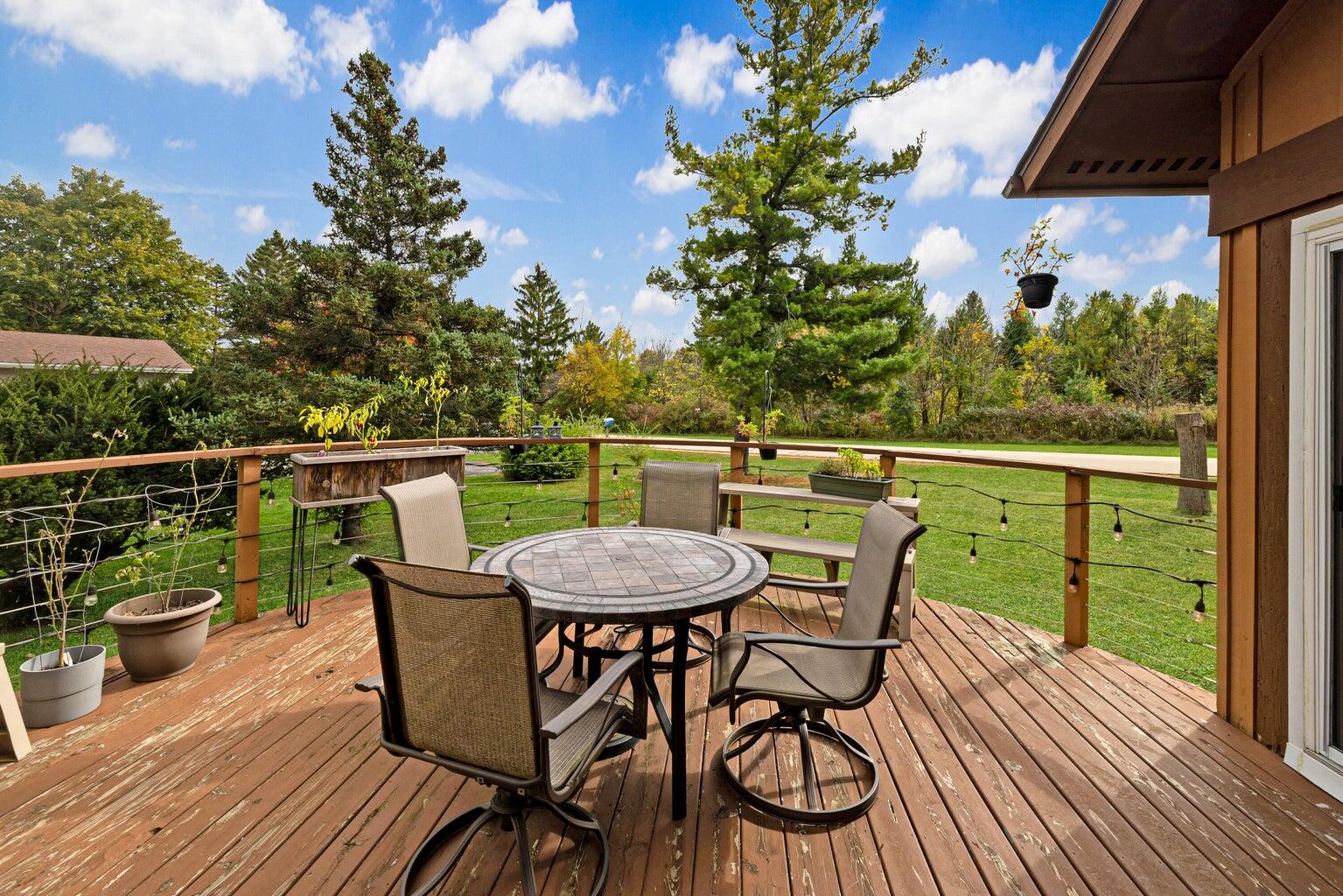 4400 Valley Road Caledonia, WI 53405 - Photo 24 of 33 Deck w/ Picturesque Views