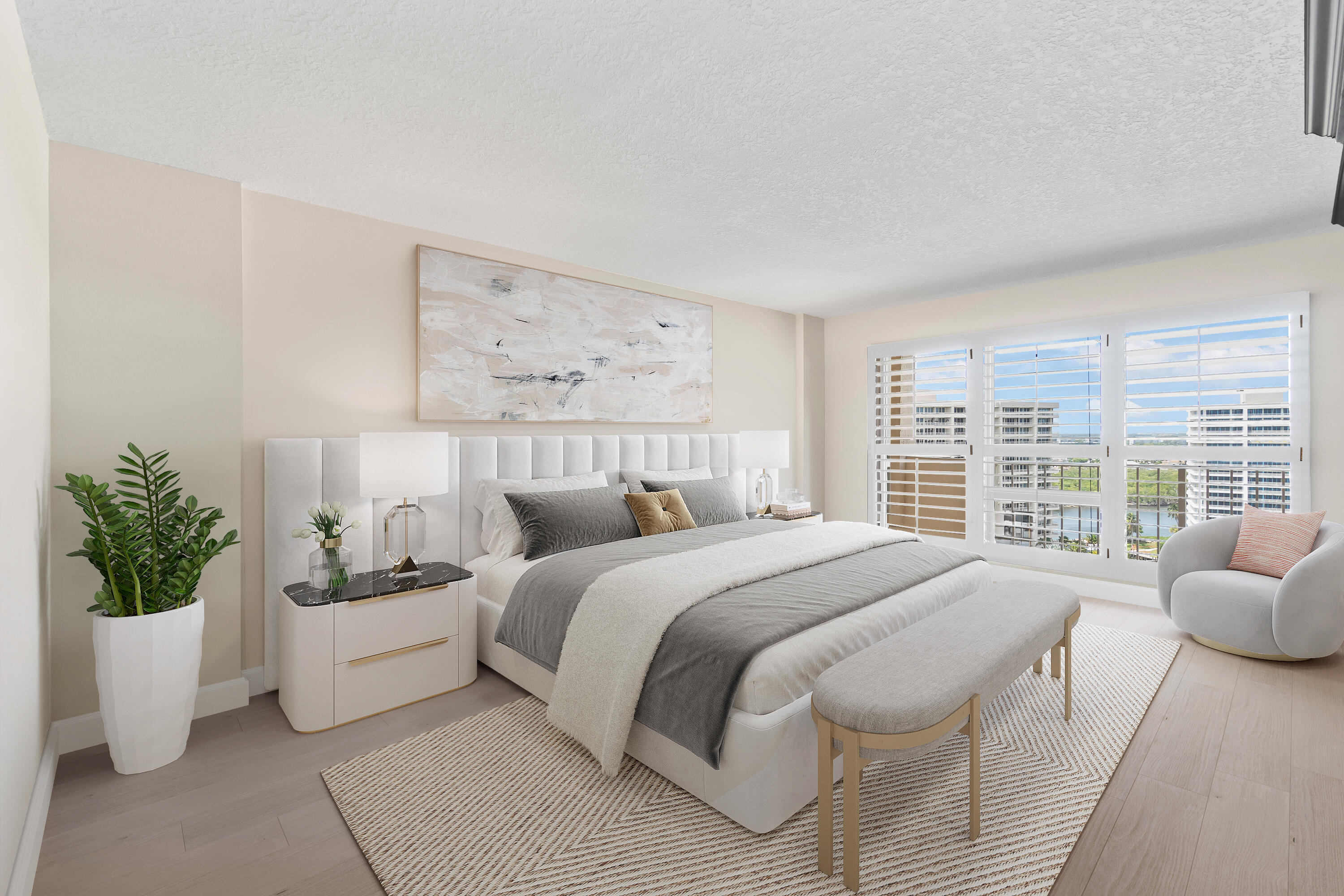 4001 North Ocean Boulevard, Unit 1602 Boca Raton, FL 33431 - Photo 14 of 39 PRIMARY BEDROOM