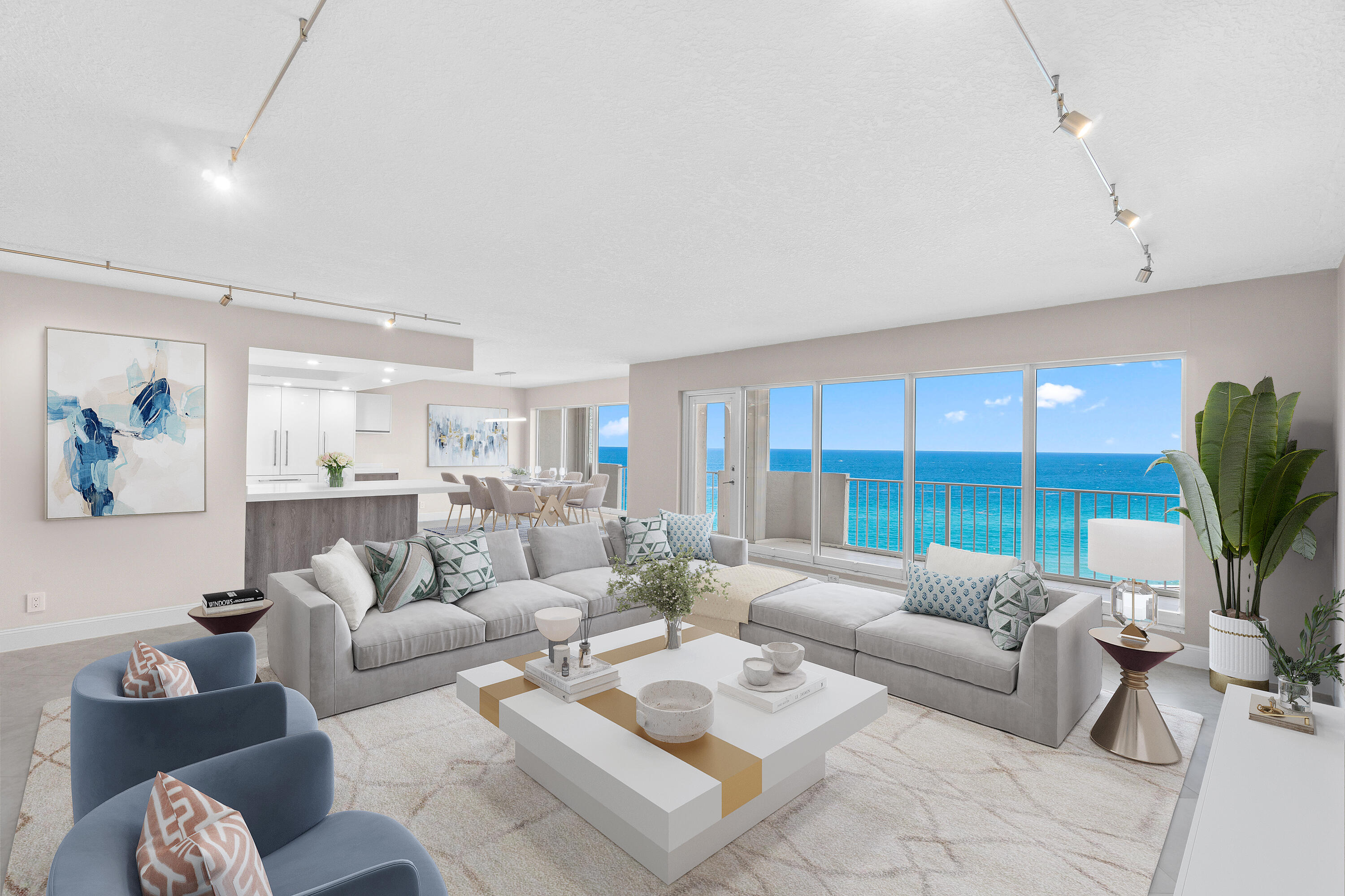 4001 North Ocean Boulevard, Unit 1602 Boca Raton, FL 33431 - Photo 4 of 39 LIVING ROOM