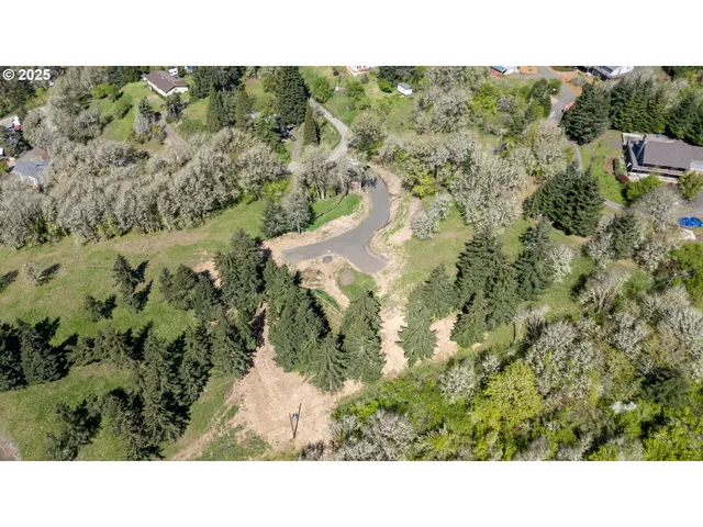 a view of a swimming pool and trees