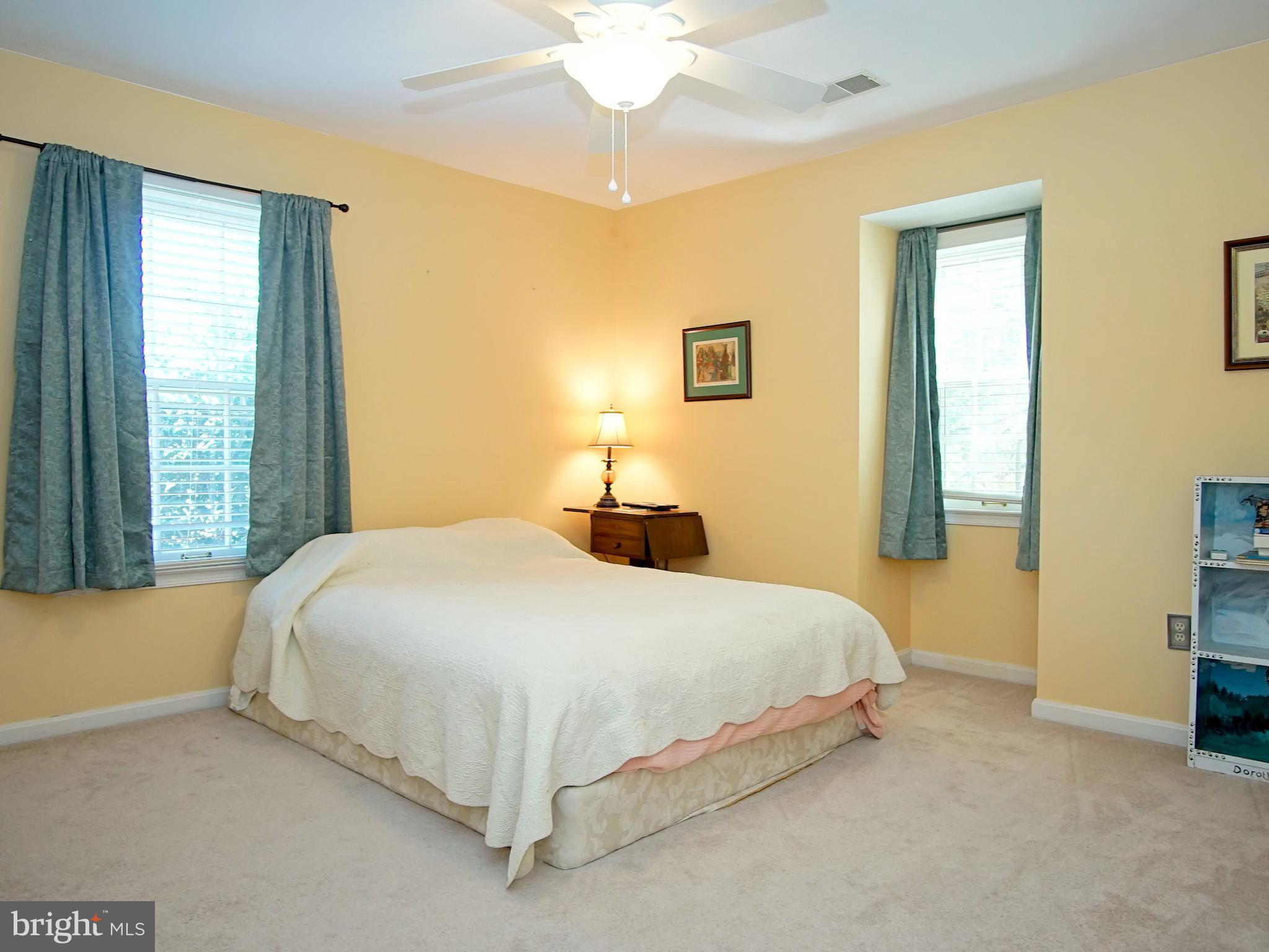 227 Midsummer Circle Gaithersburg, MD 20878 - Photo 15 of 25 a bedroom with a bed and a chandelier