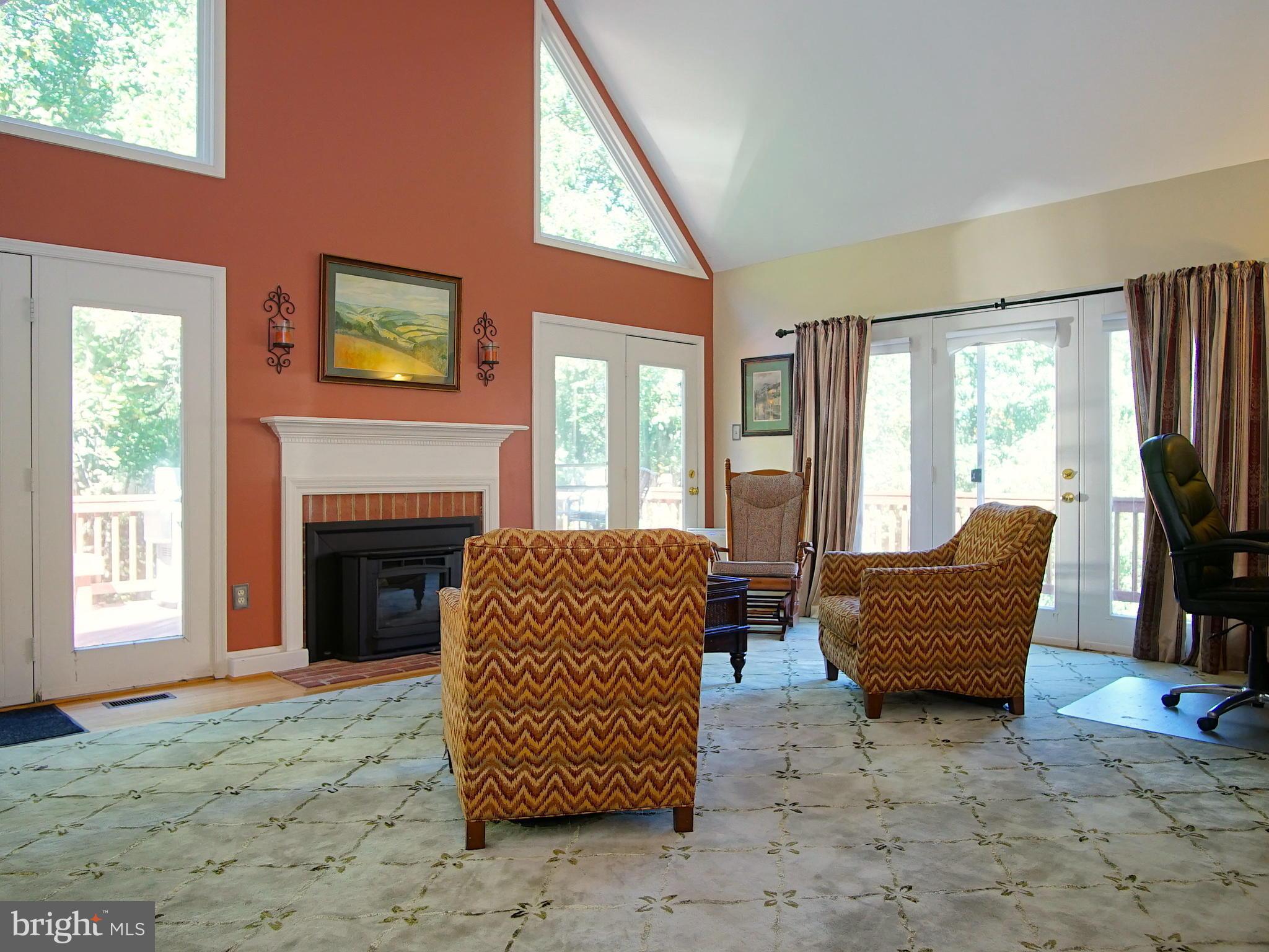 227 Midsummer Circle Gaithersburg, MD 20878 - Photo 5 of 25 a living room with furniture and a fireplace