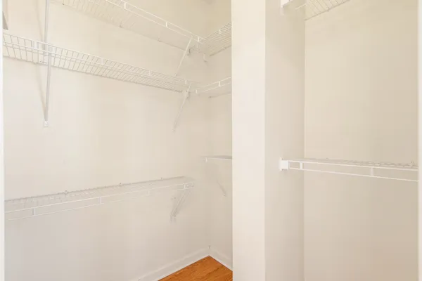 a close view of closet