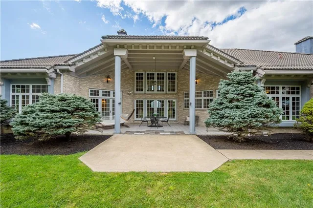 front view of house with a yard