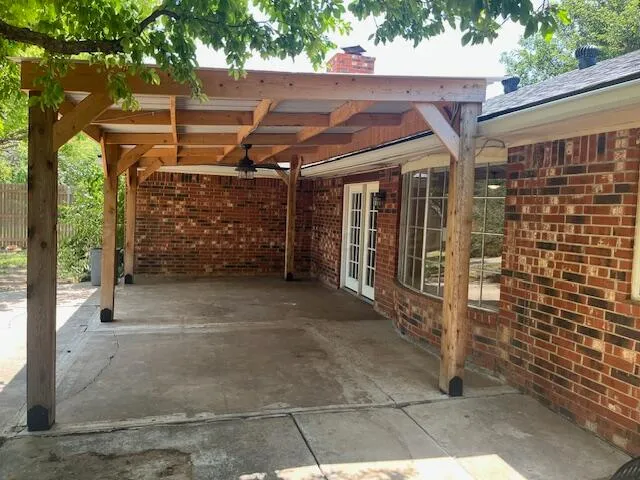 a view of a car garage