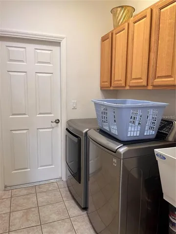 a view of a storage and utility room