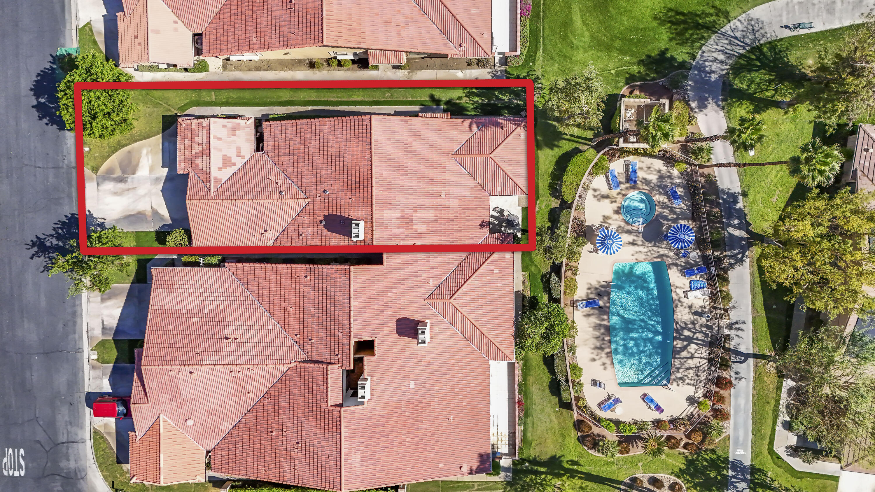 6 Maximo Way Palm Desert, CA 92260 - Photo 34 of 48 an aerial view of a house