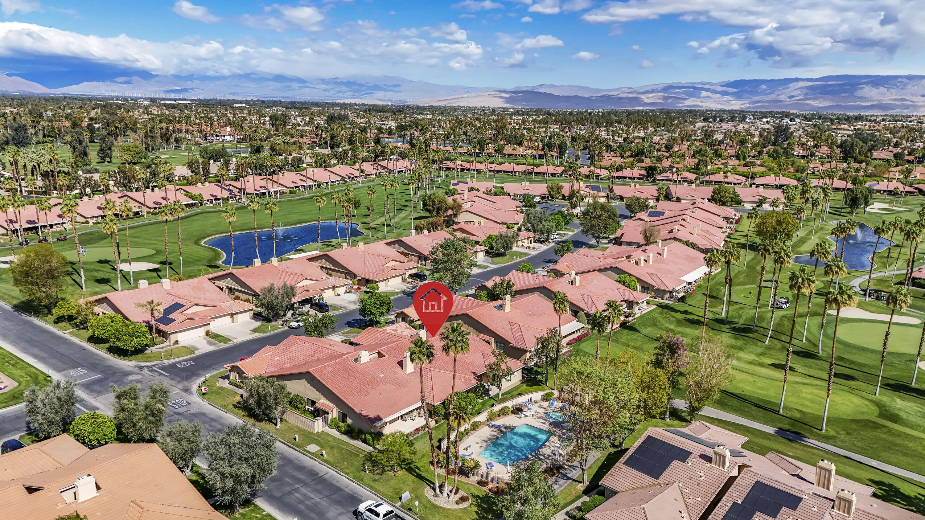 6 Maximo Way Palm Desert, CA 92260 - Photo 36 of 48 an aerial view of residential houses with outdoor space