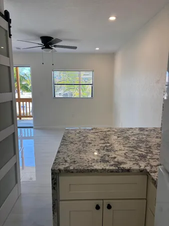 view of an empty room with a window