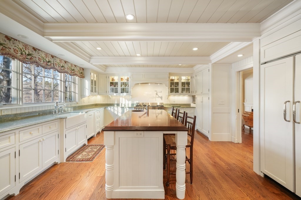111 Livingston Road Wellesley, MA 02482 - Photo 20 of 42 a kitchen with stainless steel appliances granite countertop a refrigerator and a sink