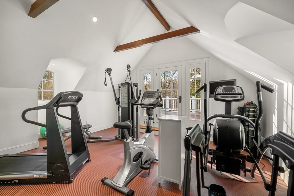 111 Livingston Road Wellesley, MA 02482 - Photo 34 of 42 a view of a room with gym equipment