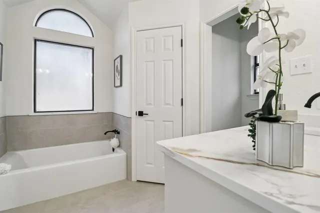 a view of a hallway with closet