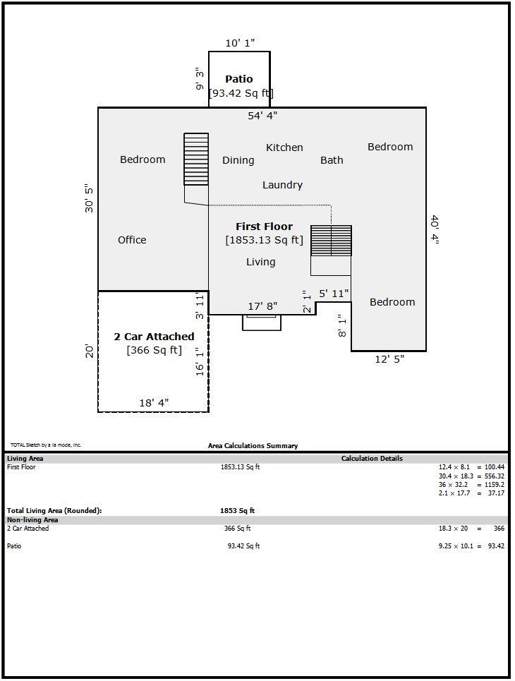 8399 Longridge Road North Charleston, SC 29418 - Photo 35 of 36 8399 Longridge - 1st Floor Sketch