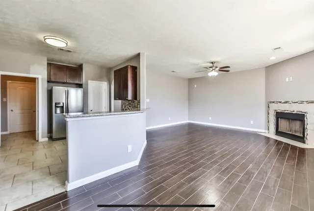 wooden floor in an empty room